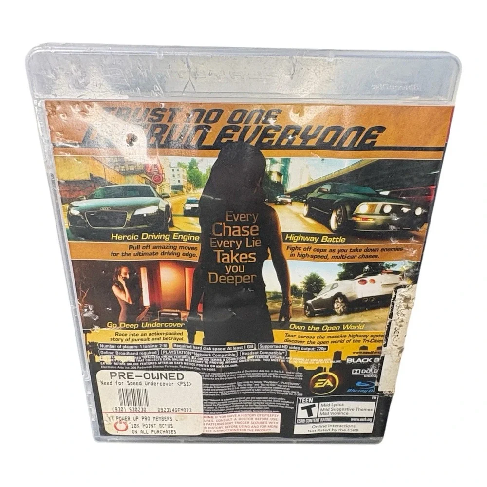 NEED FOR SPEED /‎ UNDERCOVER ~  2008 Nintendo Wii ~ Video Game With Manual